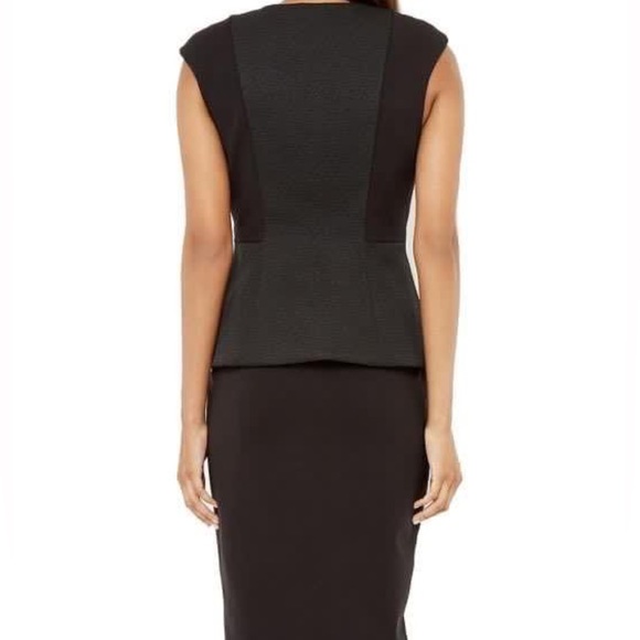 New-Ted Baker Textured Peplum Detail Dress - Picture 4 of 6